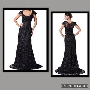 PROM EUC Herafa Beaded A-Line Gown Size 12